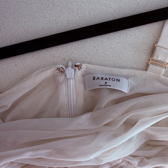 NWOT Aritzia Babaton Luxor Ruched Bustier Mesh Bodysuit - Picture 5 of 11